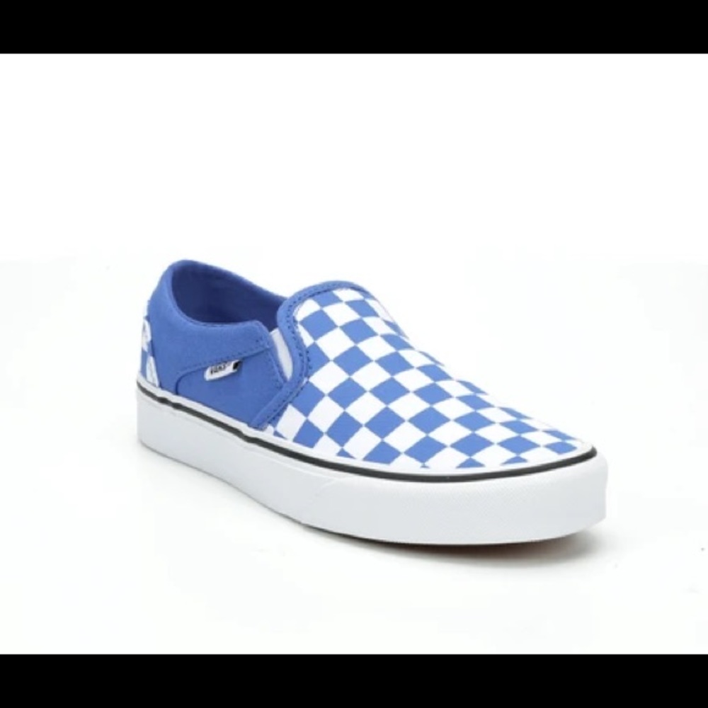 UniSex Blue Checkered Vans